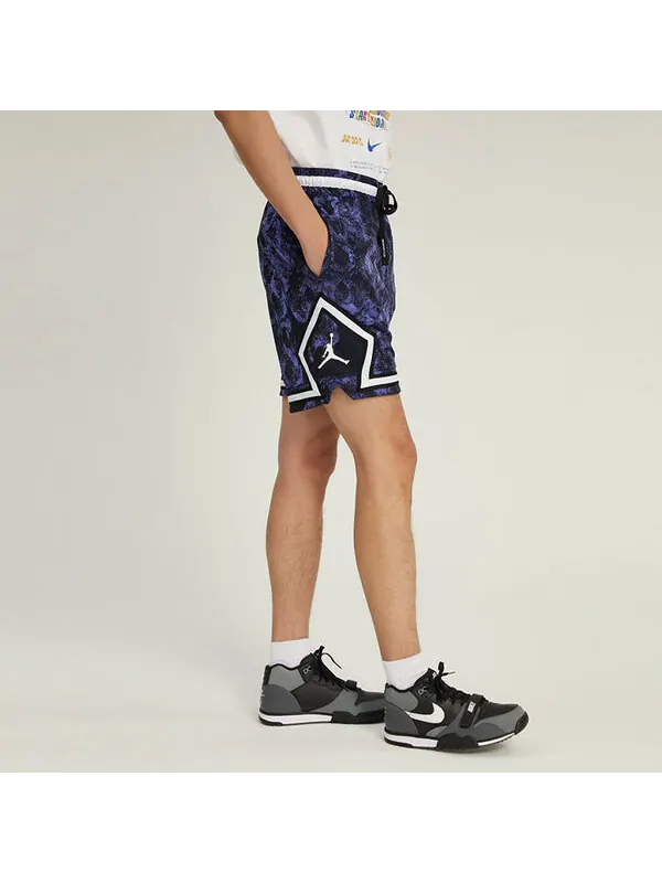 Шорты dri fit sport ромбовидный узор тканые баскетбольные шорты Air Jordan — изображение 4 из 4, фиолетовый