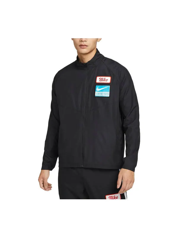 Куртка Nike Dri-FIT Miler Running Jacket 'Black' — изображение 1 из 4, черный