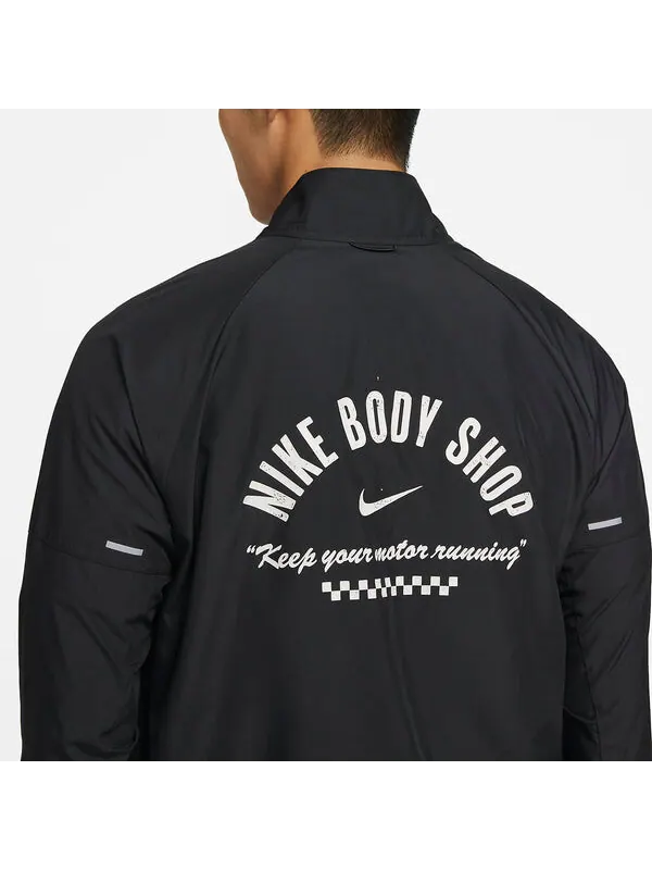 Куртка Nike Dri-FIT Miler Running Jacket 'Black' — изображение 3 из 4, черный
