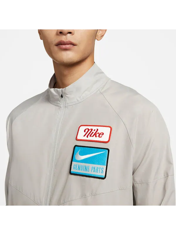 Куртка Nike Dri-FIT Miler Running Jacket 'Grey' — изображение 2 из 4, серый