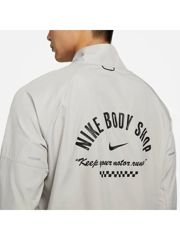 Куртка Nike Dri-FIT Miler Running Jacket 'Grey' — изображение 3 из 4, серый