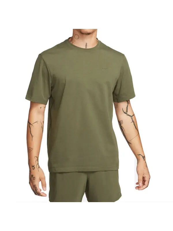 Футболка dri fit для начальной тренировки Nike — изображение 1 из 4, оливковый зеленый