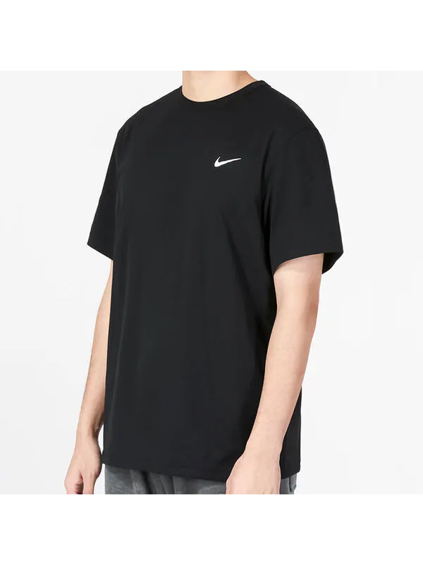 Футболка Nike Dri-FIT UV Hyverse Short Sleeve Fitness Top 'Black' — изображение 4 из 4, черный