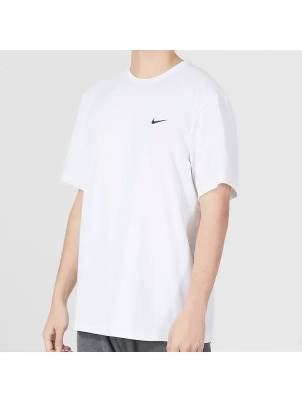 Футболка Nike Dri-FIT UV Hyverse Short Sleeve Fitness Tops 'White' — изображение 3 из 4, белый