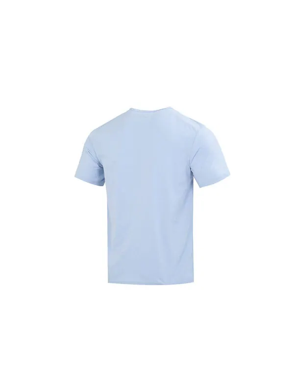 Футболка Nike Dri-FIT UV Hyverse Short Sleeve Fitness Top 'Blue' — изображение 2 из 4, синий