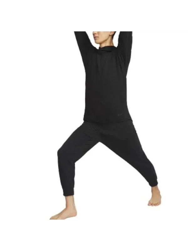 Толстовка Nike YOGA DRI-FIT Long-Sleeves T-shirt 'Black' — изображение 3 из 3, черный