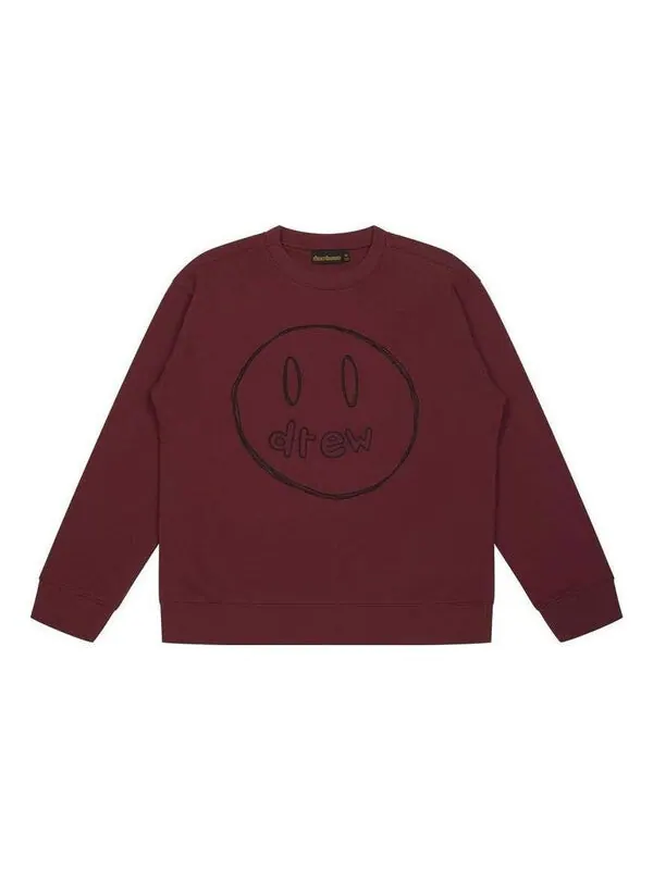 Толстовка sketch crewneck sweatshirt 'burgundy' Drew House — изображение 1 из 2, бордовый