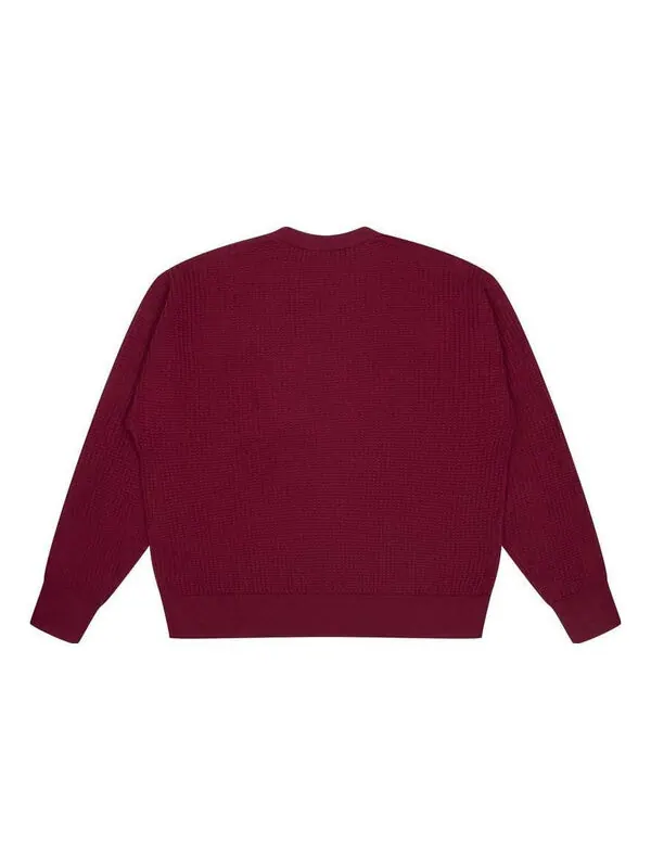 Свитер sketch mascot waffle sweater 'burgundy' Drew House — изображение 2 из 2, бордовый