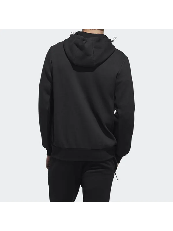 Куртка adidas Htt Double Knit Hooded Jacket Black — изображение 4 из 4, черный