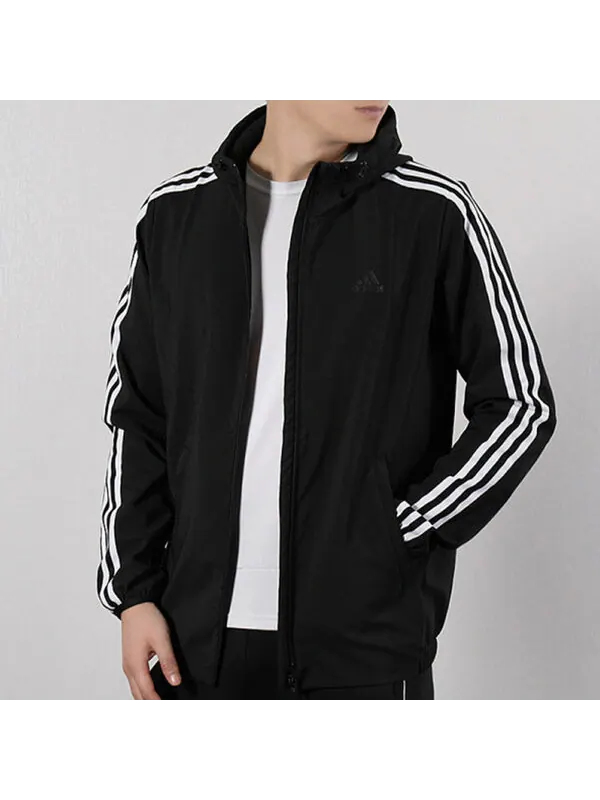 Куртка adidas men's training series WB CLASSIC 3S sports — изображение 4 из 4, черный