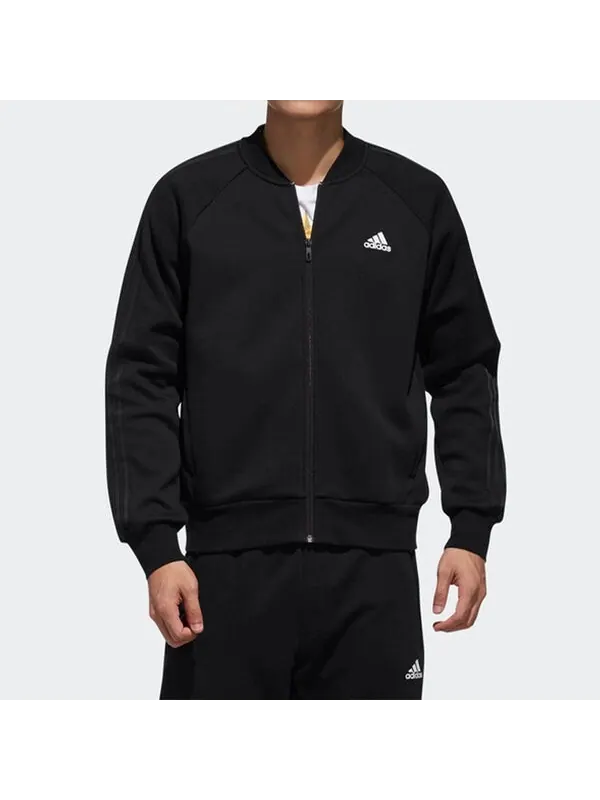 Куртка men's comm bomb 3slogo jacket black Adidas — изображение 3 из 4, черный