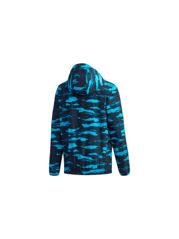 Куртка adidas Camouflage Windproof Sports Jacket Blue — изображение 2 из 4, синий