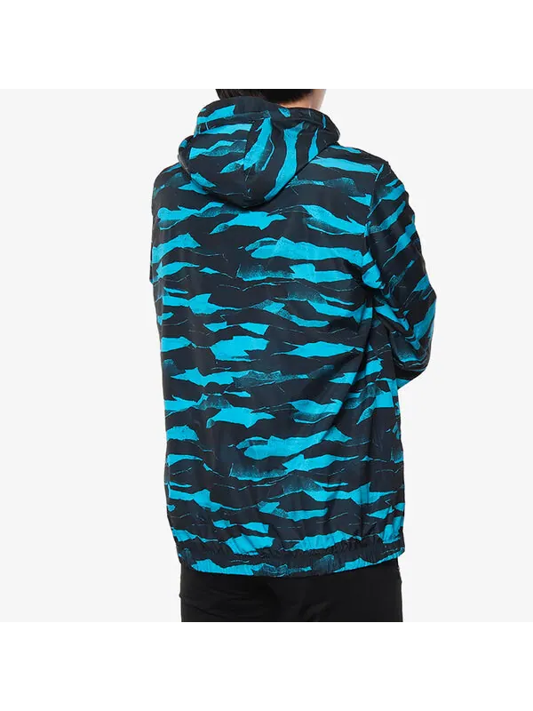 Куртка adidas Camouflage Windproof Sports Jacket Blue — изображение 4 из 4, синий