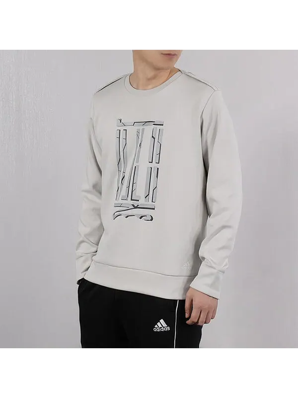 Толстовка Men's adidas Series Casual Pullover Gray — изображение 3 из 4, серый