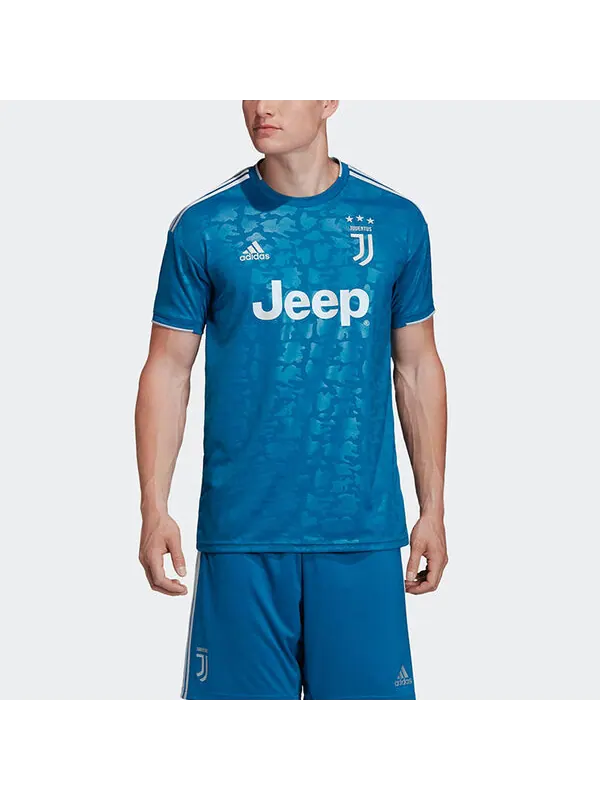 Футболка juventus 19 20 сезон выездная футбольная спортивная майка Adidas — изображение 3 из 4, синий