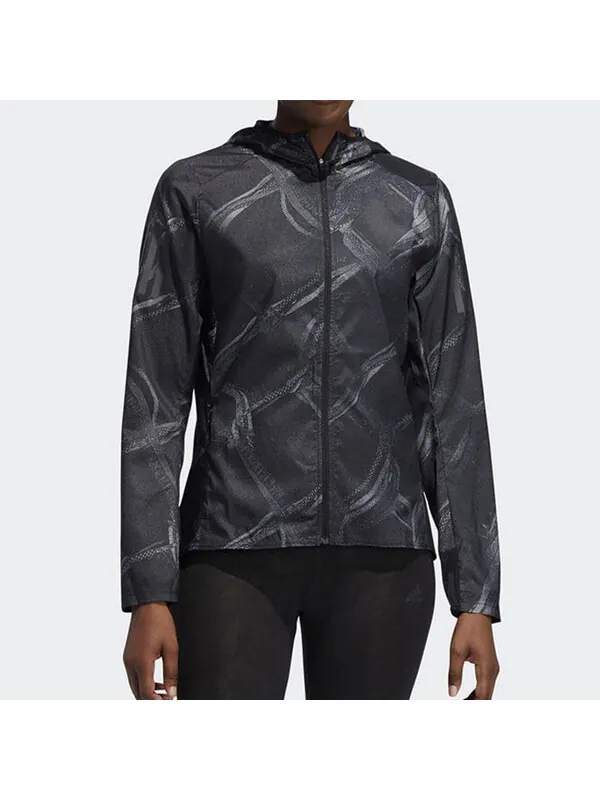 Куртка тренировочная спортивная куртка с капюшоном Adidas — изображение 3 из 4, черный
