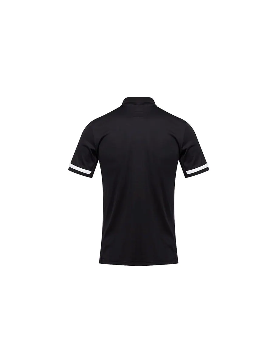 Футболка adidas T19 Polo M Athleisure Casual Sports Badminton Short Sleeve Polo Shirt Black — изображение 2 из 5, черный