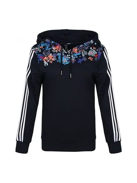 Толстовка neo casual sports pullover navy blue Adidas — изображение 1 из 4, синий