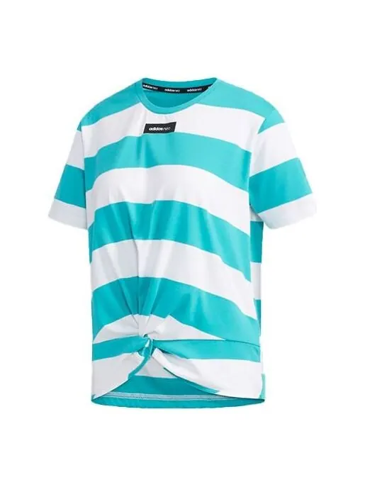 Футболка adidas neo CS TSHIRT Sports Round-neck Green — изображение 1 из 4, зеленый