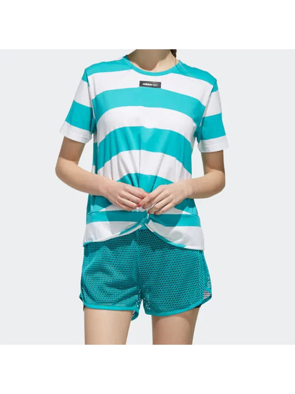 Футболка adidas neo CS TSHIRT Sports Round-neck Green — изображение 3 из 4, зеленый