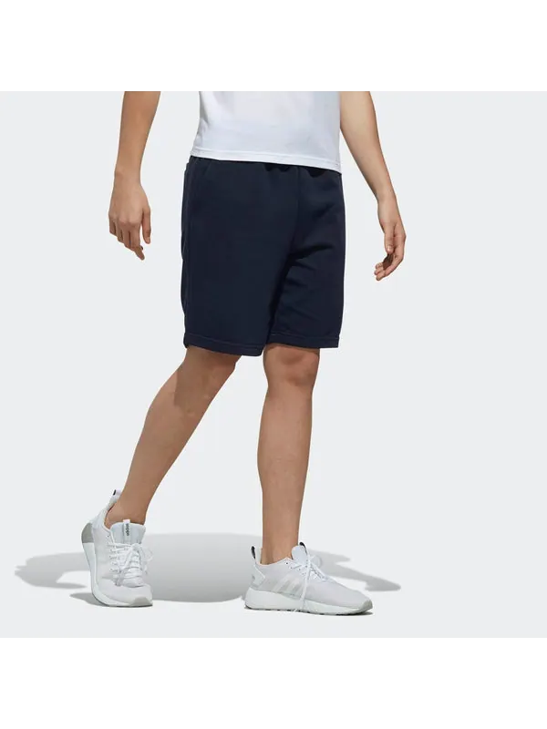 Шорты m ce shorts logo printing sports running knit navy blue Adidas — изображение 4 из 4, темно-синий