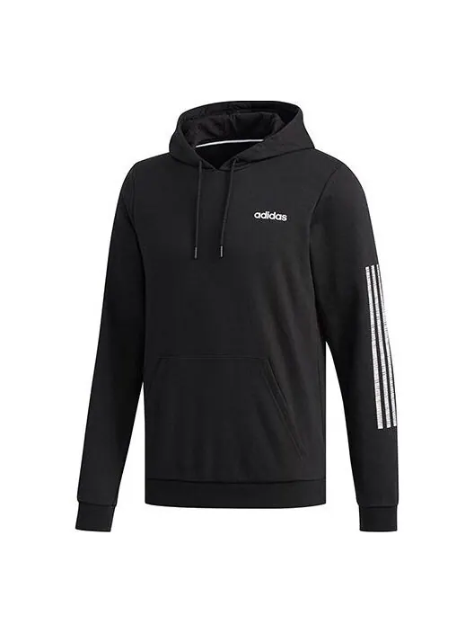 Толстовка adidas neo M Ce 3s Hoody logo Printing hooded Knit Sports Black — изображение 1 из 4, черный