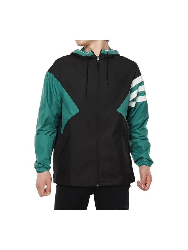 Куртка neo m cs xield wb спортивная куртка Adidas — изображение 1 из 3, черный/зеленый