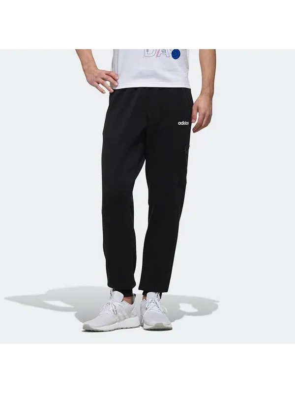 Спортивные штаны adidas neo logo Cozy Casual Bundle Feet Sports Pants Black — изображение 3 из 4, черный
