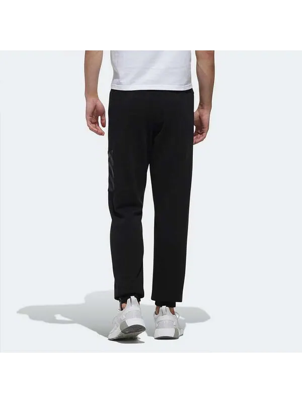 Спортивные штаны adidas neo logo Cozy Casual Bundle Feet Sports Pants Black — изображение 4 из 4, черный