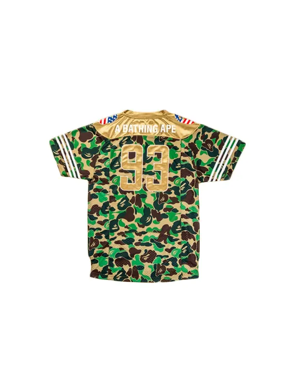 Спортивная футболка x a bathing ape sb jersey 'green' Adidas — изображение 2 из 4, камуфляж