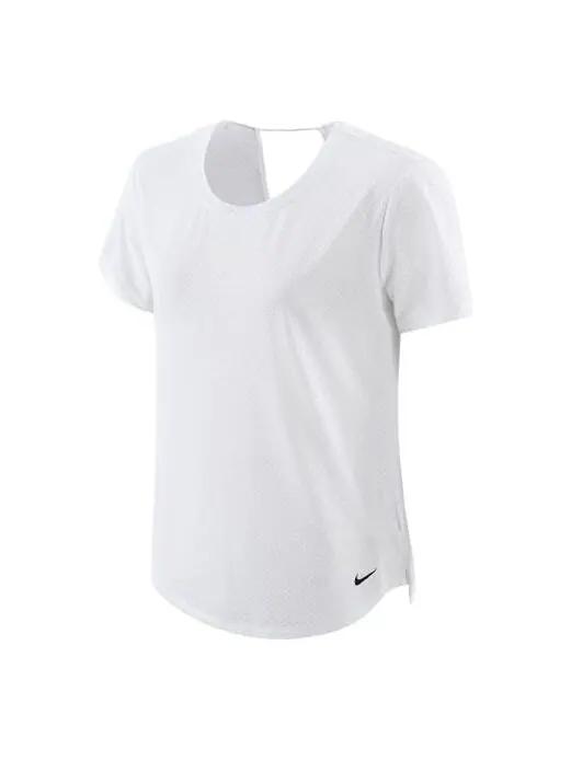 Футболка (WMNS) Nike Dri-Fit One Breathe T-shirt 'White' — изображение 1 из 4, белый