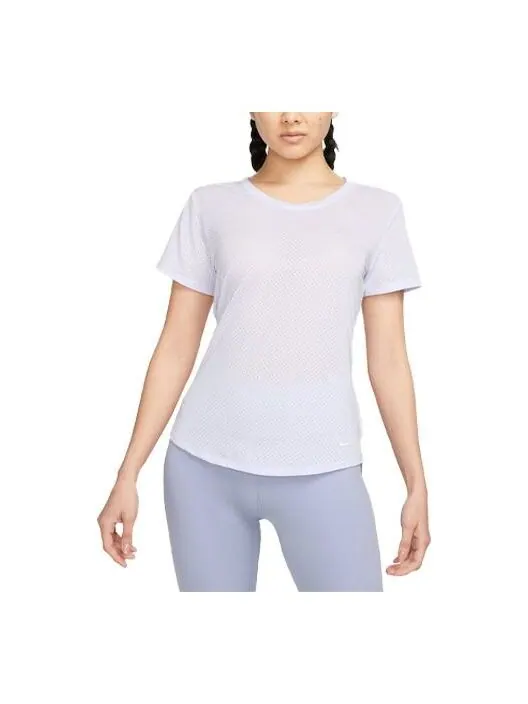 Топ dri fit one breath с коротким рукавом Nike — изображение 1 из 4, фиолетовый