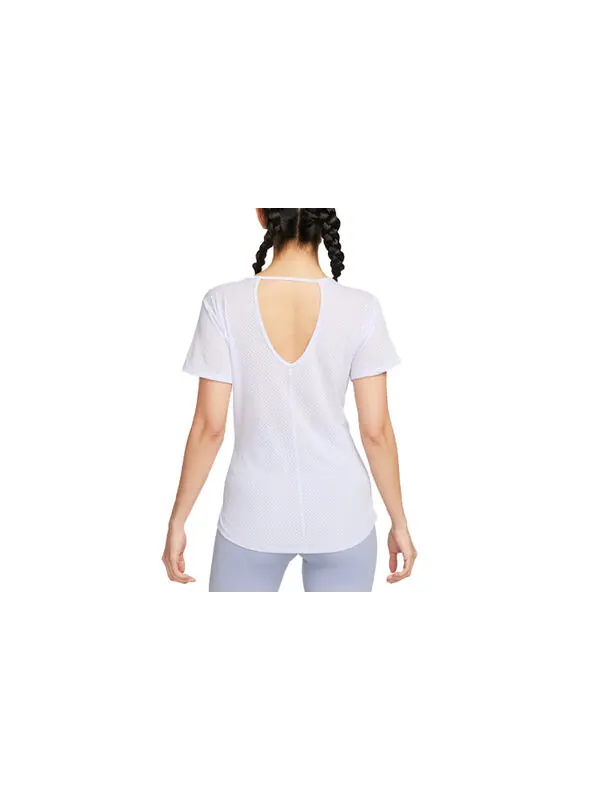 Топ dri fit one breath с коротким рукавом Nike — изображение 2 из 4, фиолетовый