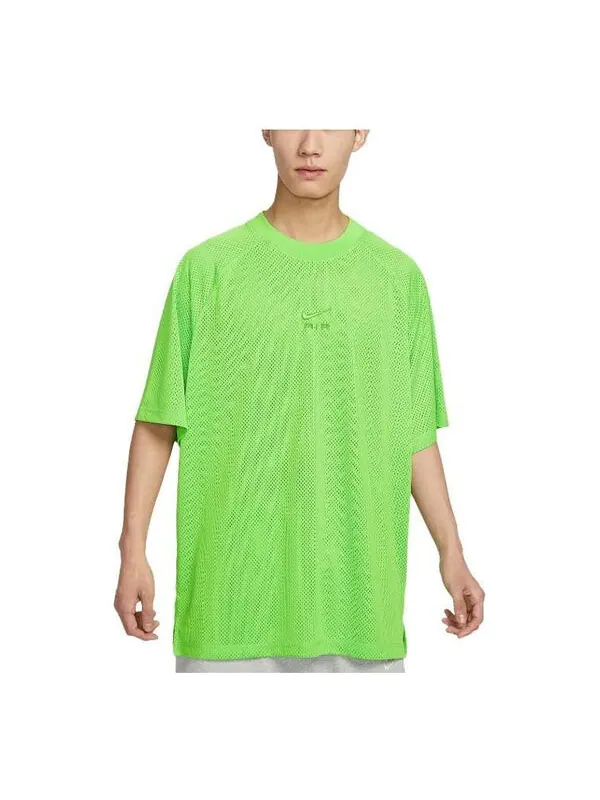 Футболка Nike Air Wide Fit Short Sleeve Top 'Light Green' — изображение 1 из 4, зеленый