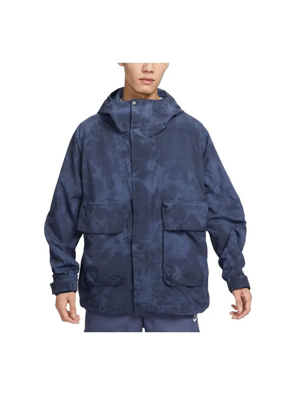 Куртка Nike Sportswear Tech Pack Woven Hooded Jacket 'Blue' — изображение 1 из 4, синий/мульти