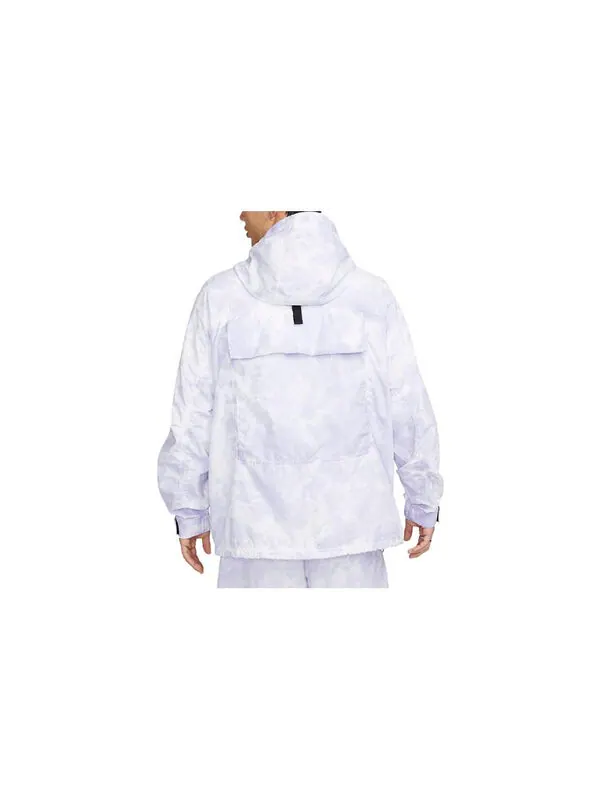 Куртка Nike Sportswear Tech Pack Woven Hooded Jacket 'Indigo Haze White' — изображение 2 из 3, индиго/мульти