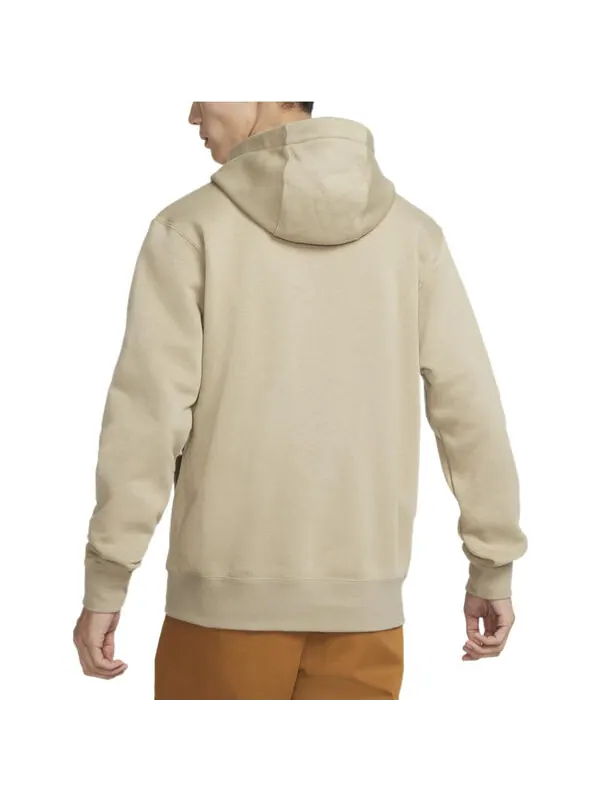 Толстовка Nike Big Logo Sportswear Club Fleece Full-Zip Hoodie 'Khaki' — изображение 2 из 3, хаки/мульти