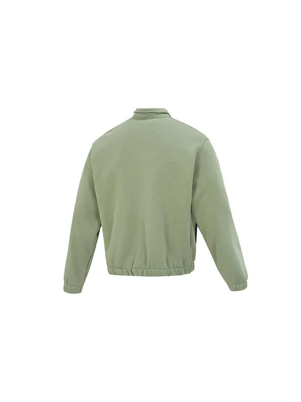 Куртка Nike Club Fleece Harrington Jacket 'Green' — изображение 2 из 4, зеленый