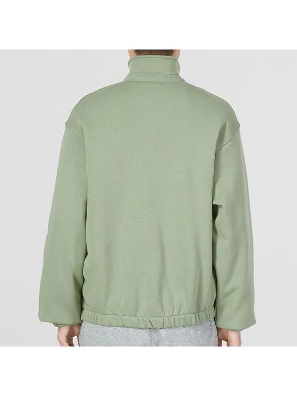 Куртка Nike Club Fleece Harrington Jacket 'Green' — изображение 4 из 4, зеленый