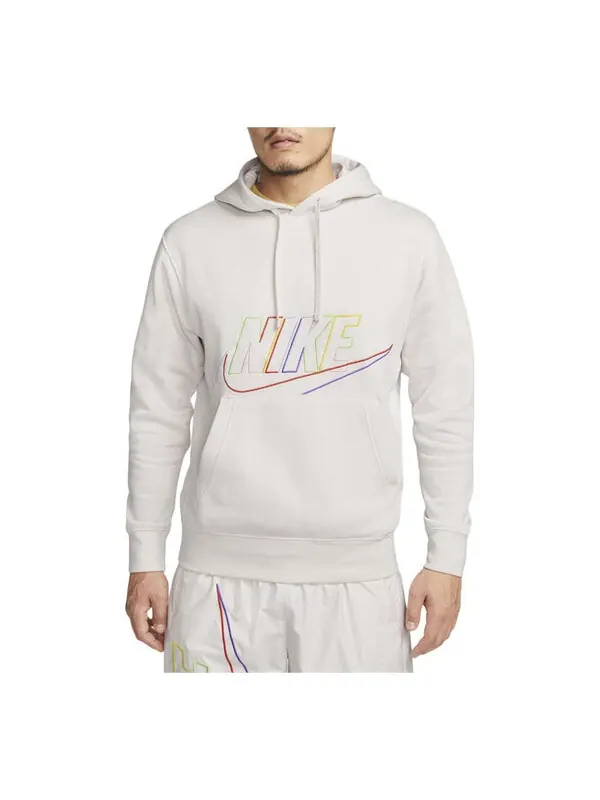 Толстовка Nike AS M NK CLUB+ BB PO HOODIE MCF Logo White — изображение 1 из 3, белый