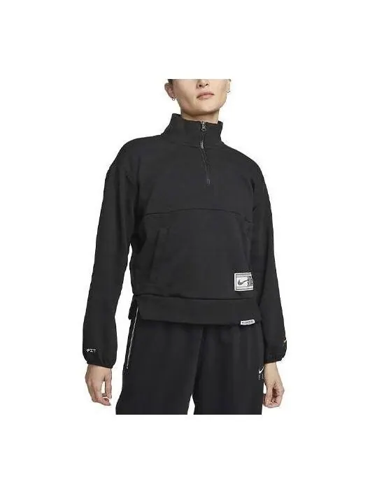 Толстовка с капюшоном dri fit swoosh fly 1 4 молния баскетбольная толстовка Nike — изображение 1 из 2, черный