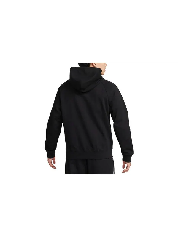 Толстовка sportswear big swoosh half zip hoodie (asia sizing) 'black white' Nike — изображение 2 из 3, черный/белый