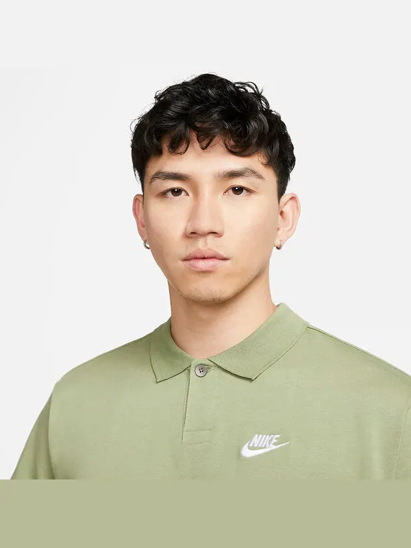 Футболка Nike Club Polo Matchup T-Shirt 'Green' — изображение 3 из 4, зеленый