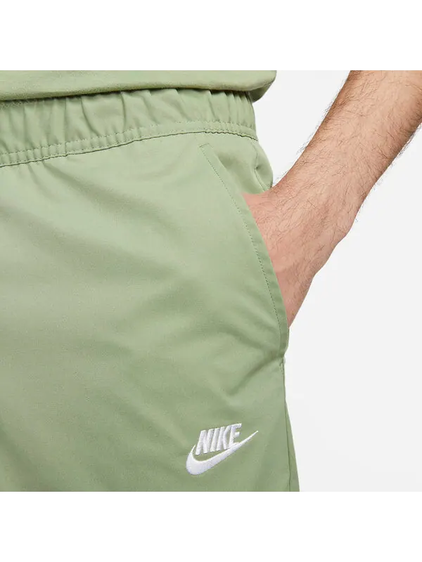 Брюки клубные тканые зауженные брюки Nike — изображение 2 из 4, зеленый/белый