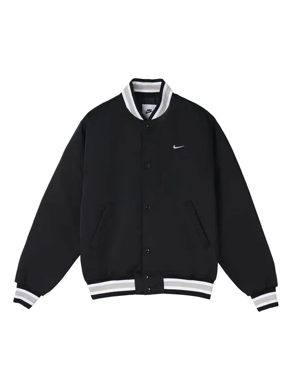 Куртка Nike Sportswear Authentics Dugout Jacket 'Black' — изображение 1 из 4, черный/белый