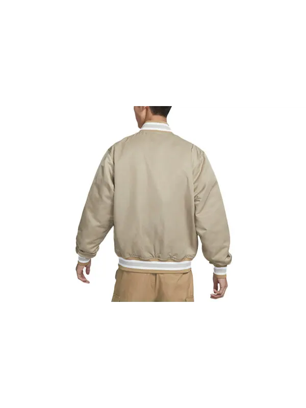 Куртка Nike Sportswear Authentics Dugout Jacket 'Khaki White' — изображение 2 из 2, хаки/белый
