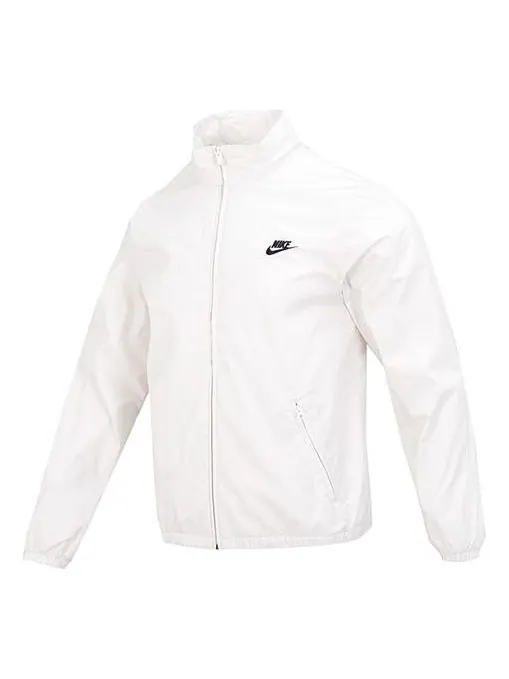 Куртка Nike Club+ Full-Zip Woven Jacket — изображение 1 из 5, белый
