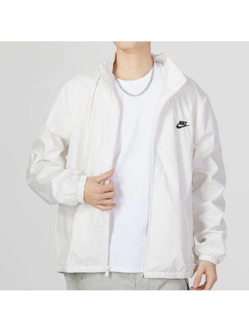 Куртка Nike Club+ Full-Zip Woven Jacket — изображение 3 из 5, белый