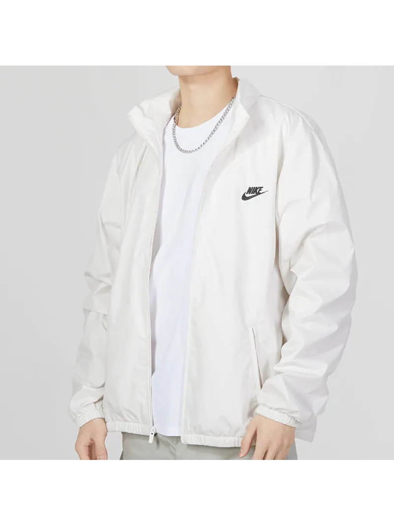 Куртка Nike Club+ Full-Zip Woven Jacket — изображение 5 из 5, белый