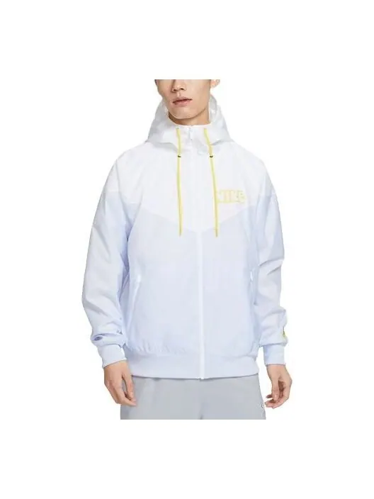 Куртка Nike Windrunner Woven Lined Jacket 'White Grey' — изображение 1 из 4, белый серый